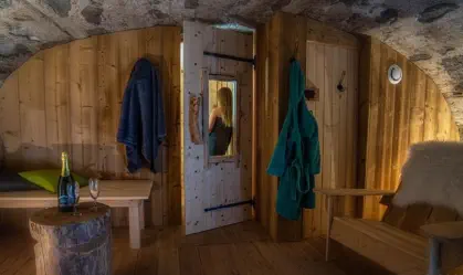sauna atypique au gîte de la retorderie