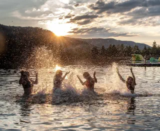baignade au lac de saulxures