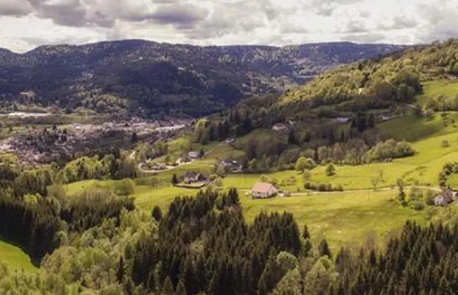 Vue du dessus gîte de la Retorderie